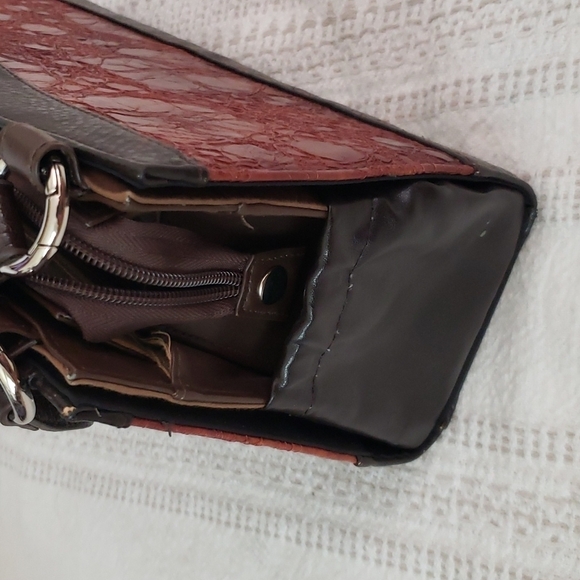 Miche purse, base purse, cover panel, interchangable, rust orange red - Picture 7 of 12
